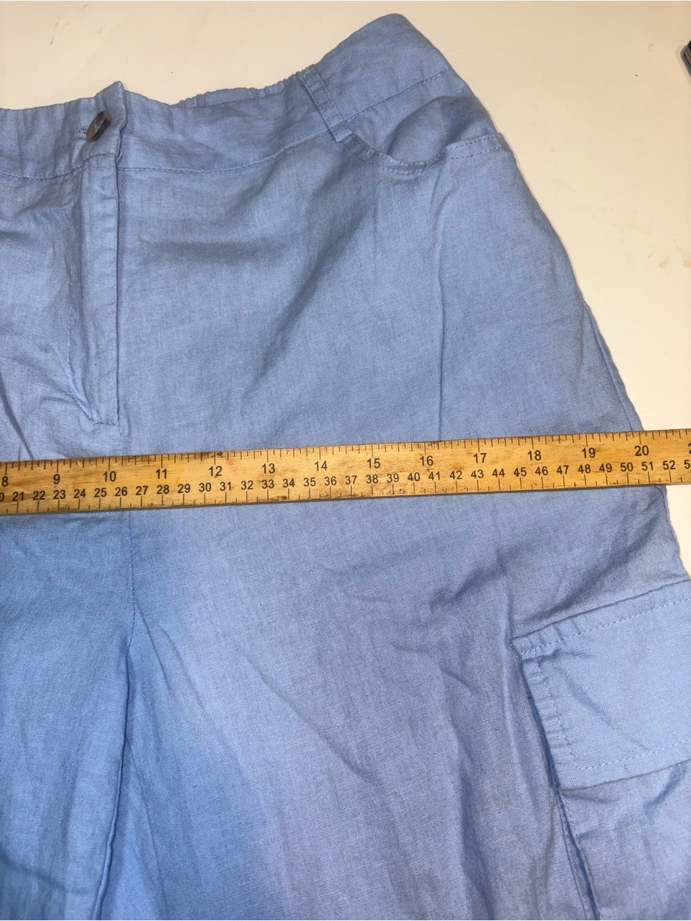 H/G
Blue Cargo Wide Leg pants size large - Picture 8 of 9